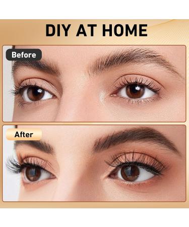 Cluster Eyelash Extensions - 192 PCS Wispy DIY Individual Lashes | Super Thin Band Soft Mink False Eyelashes - Mixed Tray for Stunning Volume - Buy Online on GoSupps.com