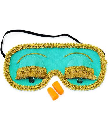 Mint Holly Golightly Handmade Sleep Mask with Eyelashes - Audrey Hepburn Breakfast at Tiffany's Eye Mask - Buy Online on GoSupps.com