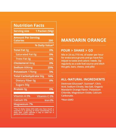 Tailwind Nutrition Endurance Fuel - Vegan Mandarin Orange Electrolyte Drink Mix | Non-GMO Gluten-Free Soy-Free Dairy-Free | 12 Pack for Hydration - Buy Online on GoSupps.com