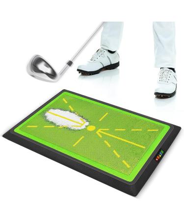 JIMITOP Golf Swing Mat 12 * 17 INCH Widen Divot Board Swing Path for Golf Training Golf Indoor Practice - Green - Buy Online on GoSupps.com