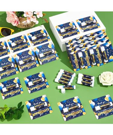 15 Pack Christmas Thank You Lip Balm Gifts Bulk Blue Gold Winter Lip Balm Gifts Appreciation Party Favor for Women Man Coworker Employee We Appreciate You Baby Shower Birthday Party Supplies - Buy Online on GoSupps.com