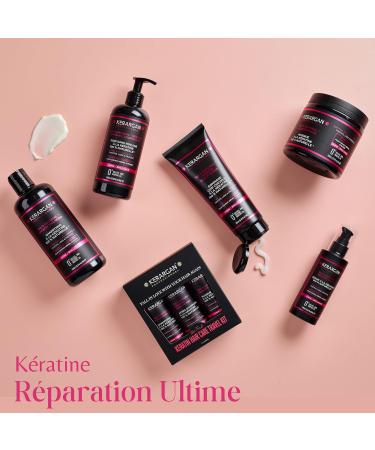 Kerargan - Keratin Hair Mask and Scrub Duo for Damaged and Stressed Hair - Nourishes Exfoliates and Protects - Sulfate GMO Mineral Oil Free - 500ml + 250ml - Buy Online on GoSupps.com
