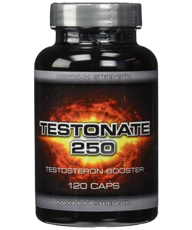TESTONATE 250 Testosterone Booster 120 Capsules With Creatine Tribulus Maca Avena Sativa