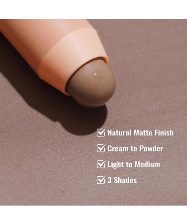 Oulac Contour Stick - Multi-Use Cream Makeup Vegan & Cruelty-Free Matte Finish No Caking C1 Raw Umber - Buy Online on GoSupps.com