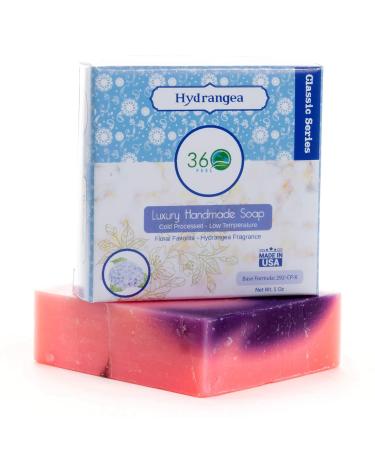 Hydrangea Soap - 5oz Handmade Castile Bar | Floral Fragrance with Lavender Essential Oil | Perfect for Anniversary Weddings & Christmas Gifts - Buy Online on GoSupps.com