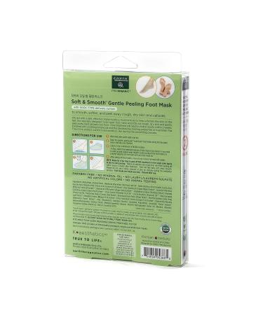Earth Therapeutics Soft & Smooth Gentle Peeling Foot Mask - 2 Pairs | Exfoliating Treatment for Soft Feet - Buy Online on GoSupps.com