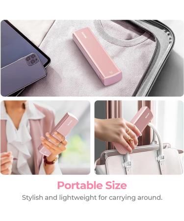 AUVON Aluminum Alloy 7 Day Pill Box Organizer for Travel - Stylish Design with Privacy Protection - Large Compartment for Vitamins and Supplements (Pink) - Buy Online on GoSupps.com