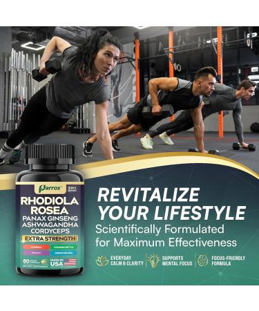 Rhodiola Rosea Panax Ginseng Ashwagandha Cordyceps Mushroom Turmeric Ginkgo Biloba Stinging Nettle Adaptogen Blend Supplement Capsules for Daily Wellness Support (3 Pack) 60 Count (Pack of 3) - Buy Online on GoSupps.com