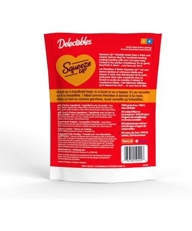 Hartz Delectables Squeeze Up Interactive Lickable Wet Cat Treats Variety Flavour 120 Count Variety Flavour 1 g (Pack of 120) - Buy Online on GoSupps.com