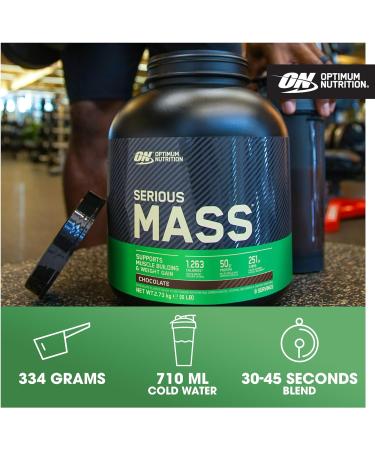 Optimum Nutrition Serious Mass Protein Powder with Creatine Glutamine 25 Vitamins and Minerals Cookies & Cream Flavour 16 Servings 5.45KG Cookies & Cream 16 Servings (Pack of 1) - Buy Online on GoSupps.com
