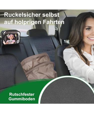 Shatter-Proof 360 Swivel Baby Rear Seat Mirror Universal Fit for Car Safety - Buy Online on GoSupps.com