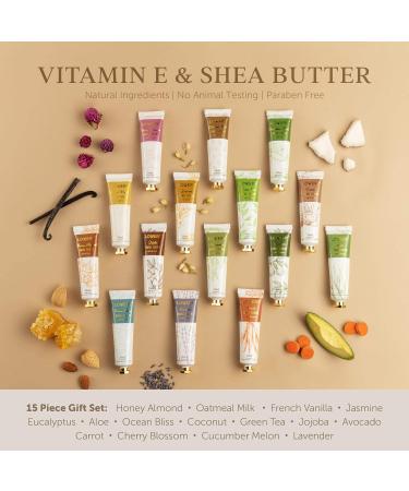 Fathers Day Aromatherapy Lotion Gift Box - Shea Butter Hand Cream Set for Men & Women - Coconut Scented - Self Care Spa Package - Travel Size - 15 Pcs - Buy Online on GoSupps.com