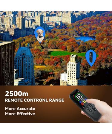 Remote Dog Training Collar | 8200ft Range with Double Vibration | 3 Training Modes | Security Lock and LED Finder | for Large/Medium/Small Dogs | Black - Buy Online on GoSupps.com
