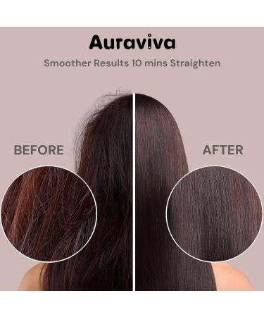 Hair Straightener Brush & Comb - Dual Voltage Anti-Scald Heat Brush for Women - 5 Temp Settings - Grey | International Shipping Available - Buy Online on GoSupps.com