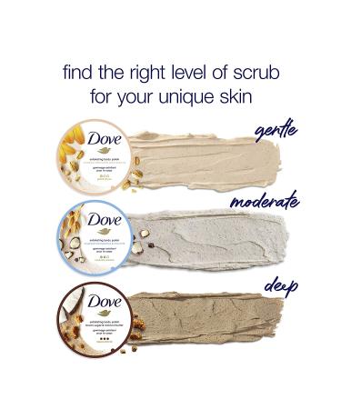 Dove Exfoliating Body Polish Scrub Macadamia & Rice Milk 10.5 oz - Set of 4 | Smoother, Nourished Skin - Buy Online on GoSupps.com