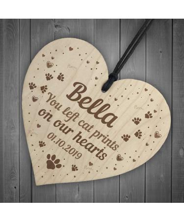 Personalized Cat Memorial Plaque - Wood Keepsake for Remembering Beloved Feline Friend | RED OCEAN - Buy Online on GoSupps.com