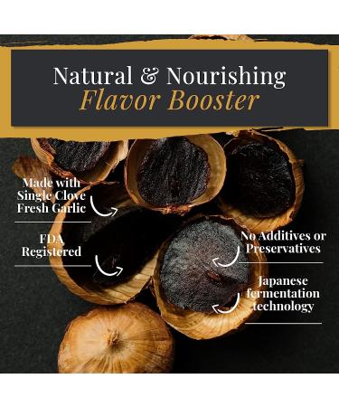 PreAureum Black Garlic: Fermented & Peeled Single Clove, 125g - Immune Support & Snacks - Buy Online on GoSupps.com