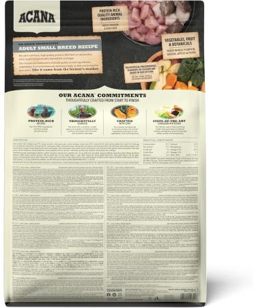 Acana Small Breed Adult Dog Food - 2kg (packaging may vary) - Buy Online on GoSupps.com