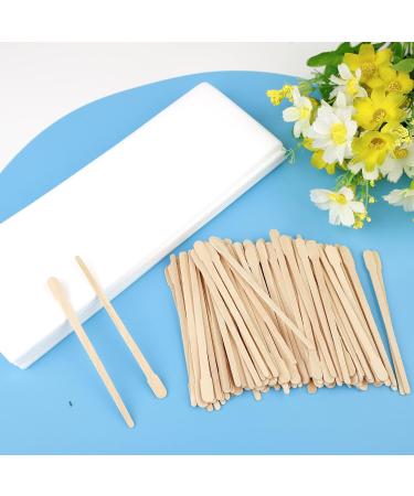 Lanjue 150 Pcs Wax Strips Kit Including 50 Pcs Paper Wax Waxing Strips Non-Woven Wax Strips 100 Pcs Wax Applicator for Body Hair Facial Removal - Buy Online on GoSupps.com