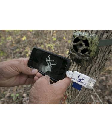 Trail Cam Tracker SD Card Reader for iPhone & Android - Fastest Game Camera Viewer for Deer Hunting - Includes Free Case - Buy Online on GoSupps.com