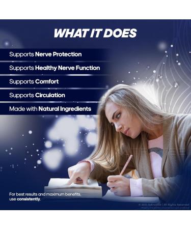 (2 Pack) NervaEase Capsules Derived from Popular NervaEase Cream Formula | Premium Nerve Support Formula with Natural Ingredients for Comfort & Relaxation | Easy-to-Take Pills (120 Capsules) - Buy Online on GoSupps.com