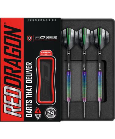 Red Dragon Razor Edge Spectron: Tungsten Steel Darts with Flights and Stems 24.0 Grams