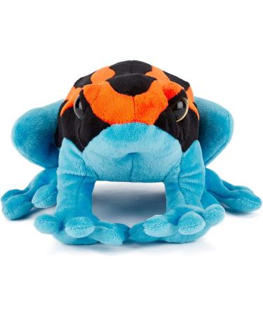 Zappi Co Plush Kids Stuffed Toy - Safari Animals Collection - 20cm - Orange/Blue Poison Dart Frog - Buy Online on GoSupps.com