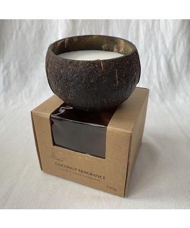 Coconut Bowl Candle - 14oz Premium Soy - Eco-Friendly Coconut Scented Candle in Natural Shell - Ideal for Home & Beach D cor - Aromatherapy Experience - Buy Online on GoSupps.com