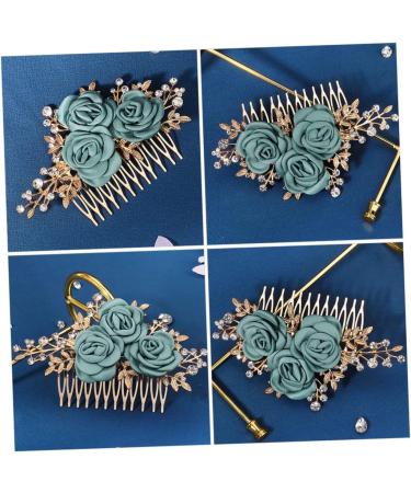 FRCOLOR Comb Rose side comb wedding bridal headpieces tiaras for girls big combs for women rhinestone barrettes for women headpiece for bride wedding headpiece bow tie alloy hair Wedding - Buy Online on GoSupps.com