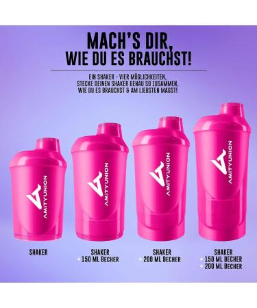 Buy Amity Union 700ml Women s Protein Shaker - Leak-Proof BPA-Free with Sieve & Scale - Perfect for Creamy Shakes & Gym Fitness - Pink Cup - Buy Online on GoSupps.com