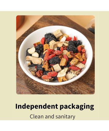 XFLHXY Ginseng TenTreasure Tea Premium Ginseng Herbal Tea Blend 10 Natural Ingredients with Jujube & Goji 30 Tea Bags for Daily Ritual Black - Buy Online on GoSupps.com