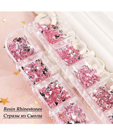 FEIlei Nail Art Rhinestones Diamond Crystal Gems for Nail Decorations Rings Earring DIY - Buy Online on GoSupps.com