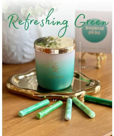 Uplift Spirits Candle Gift Set Green Gold Leaf & Wood Sage Yellow Gold Moon & Grapefruit Perfect International Shipping - Buy Online on GoSupps.com