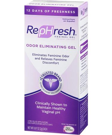 RepHresh Vaginal Gel 0.07oz with 4 Pre-filled Applicators - pH Balance Support - Buy Online on GoSupps.com