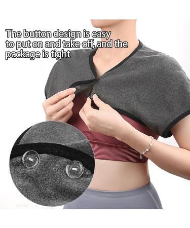 Tytlyworth Shoulder Heating Pillow | 360-Degree Neck Wrap | Thin Washable Velvet Neck Warmer | XL Dark Gray | Year-Round Relaxation - Buy Online on GoSupps.com