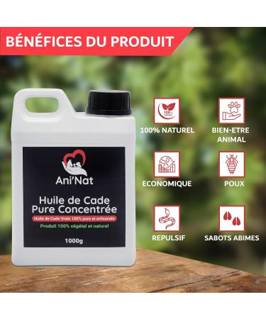 AniNat Pure Concentrated Cade Oil 100% Natural - Care of Chicken Feet Horse Hooves Soft Soles Dermatitis - - Buy Online on GoSupps.com