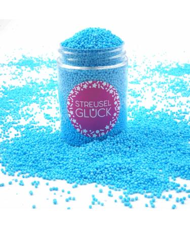 Strussel happiness crumbs just pure light blue 90g non -parehles sugar pearls sugar pearls children's birthday Christmas tortendeco cupcakes muffins Christmas cake streusel cookies cake