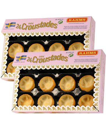 2 Packs of Rahms Mini Croustade Cups - Total of 48 Cups (24 Cups Each Pack)