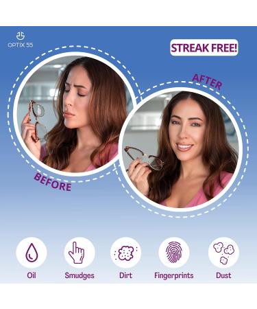 Microfiber Cleaning Cloths 12 Pack - Glasses Phone & Screen Cleaner in Vinyl Pouch | Premium Blue Cloths for Electronics & Camera Lens - Buy Online on GoSupps.com