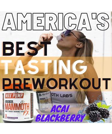 Mammoth Labs Pump Pre Workout - 30 Servings | Explosive Energy & Focus, Nitric Oxide Boosters | Build Muscle & Increase Endurance | Sugar-Free, Gluten-Free Energy for Men & Women - Buy Online on GoSupps.com