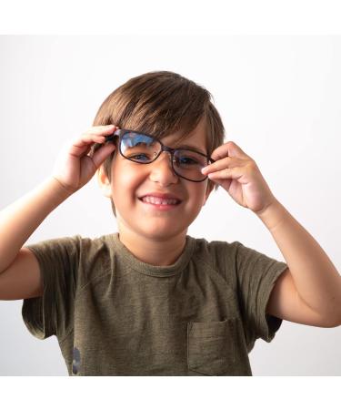 HORUS X Blue-Light Blocker Glasses for Kids | Glare-Free Gaming Glasses for Boys & Girls | Orange Rectangular Helsinki Design - Buy Online on GoSupps.com