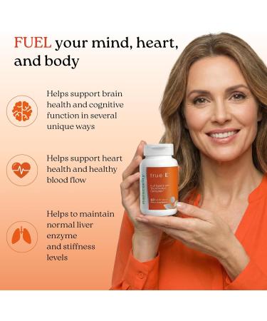 True-E Full Spectrum Vitamin E Tocotrienols Alpha Tocopherol Complex 60 Soft Gels - Buy Online on GoSupps.com
