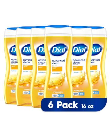 Dial Body Wash  Advanced Clean Gold  16 fl oz  Pack of 6 Gold 6 Count (Pack of 1)