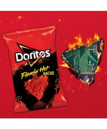 Doritos Flavored Tortilla Chips Flamin - Hot Nacho - Pack of 40 - Buy Online on GoSupps.com