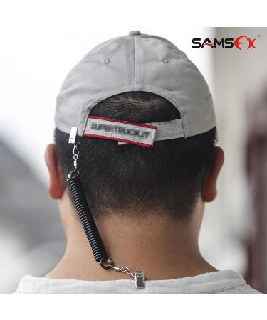 SAMSFX Stainless Steel Hat Clip Retainer Holder 3 Pack - 360 Degree Rotation for Boating, Sailing, Kayak, Fishing - Buy Online on GoSupps.com