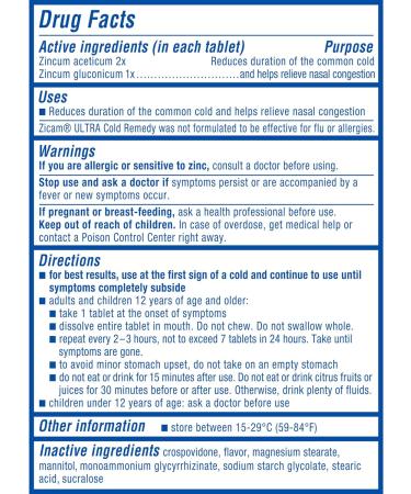 Zicam Cold Remedy Zinc Rapidmelts Cherry Flavor - 18 Count Pack - Fast Relief - Buy Online on GoSupps.com
