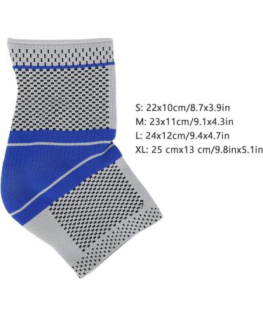 Adjustable Sports Ankle Brace - Breathable Silicone Ankle Sleeve Support for Sprains Strains & Plantar Fasciitis - Men & Women (M - Buy Online on GoSupps.com