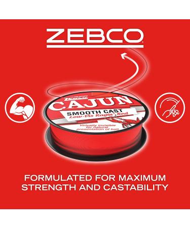 Zebco Cajun Line Smooth Cast Fishing Line - Low Vis Ragin Red - 10lb - 1450yd - Quarter Pound Spool - Buy Online on GoSupps.com