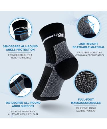 Plantar Fasciitis Relief Kit: 2 Pairs Compression Foot Sleeves & Arch Support Insoles for Fast Pain Relief - XS White (Women 3-4.5 Men 4-5.5) - Buy Online on GoSupps.com