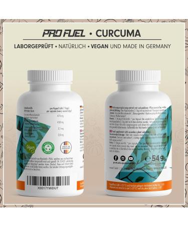 Kurkuma Capsules 180x - High Dose Turmeric Extract 23 700mg - 450mg Curcuminoids - Lab Tested - Long Lasting Supply - Buy Online on GoSupps.com